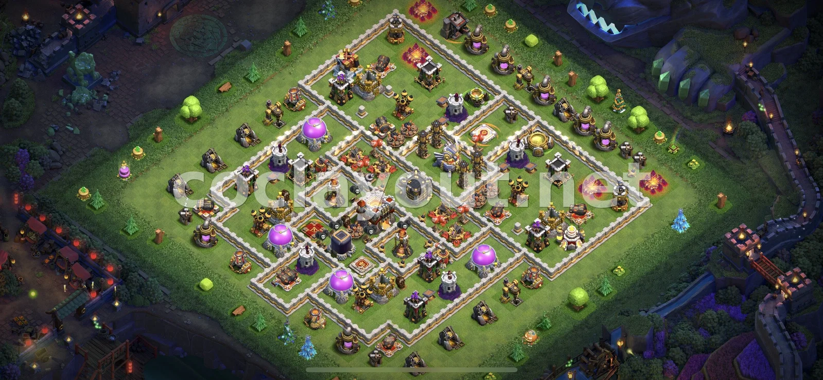 Disseny Efectiu de Base de Farming TH11 – previsualització del disseny TH11