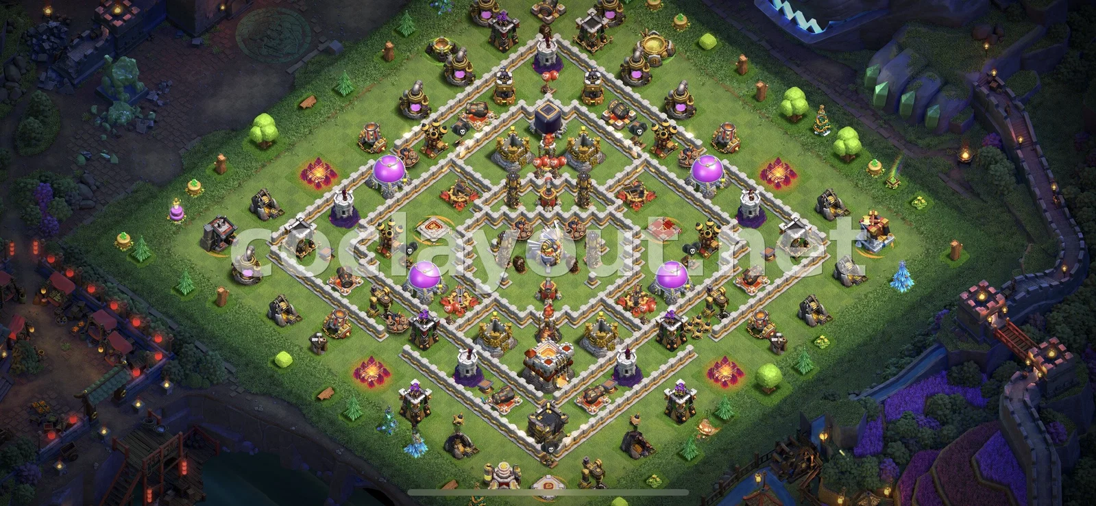 Assegura els teus Recursos amb Base de Farming TH11 – previsualització del disseny TH11