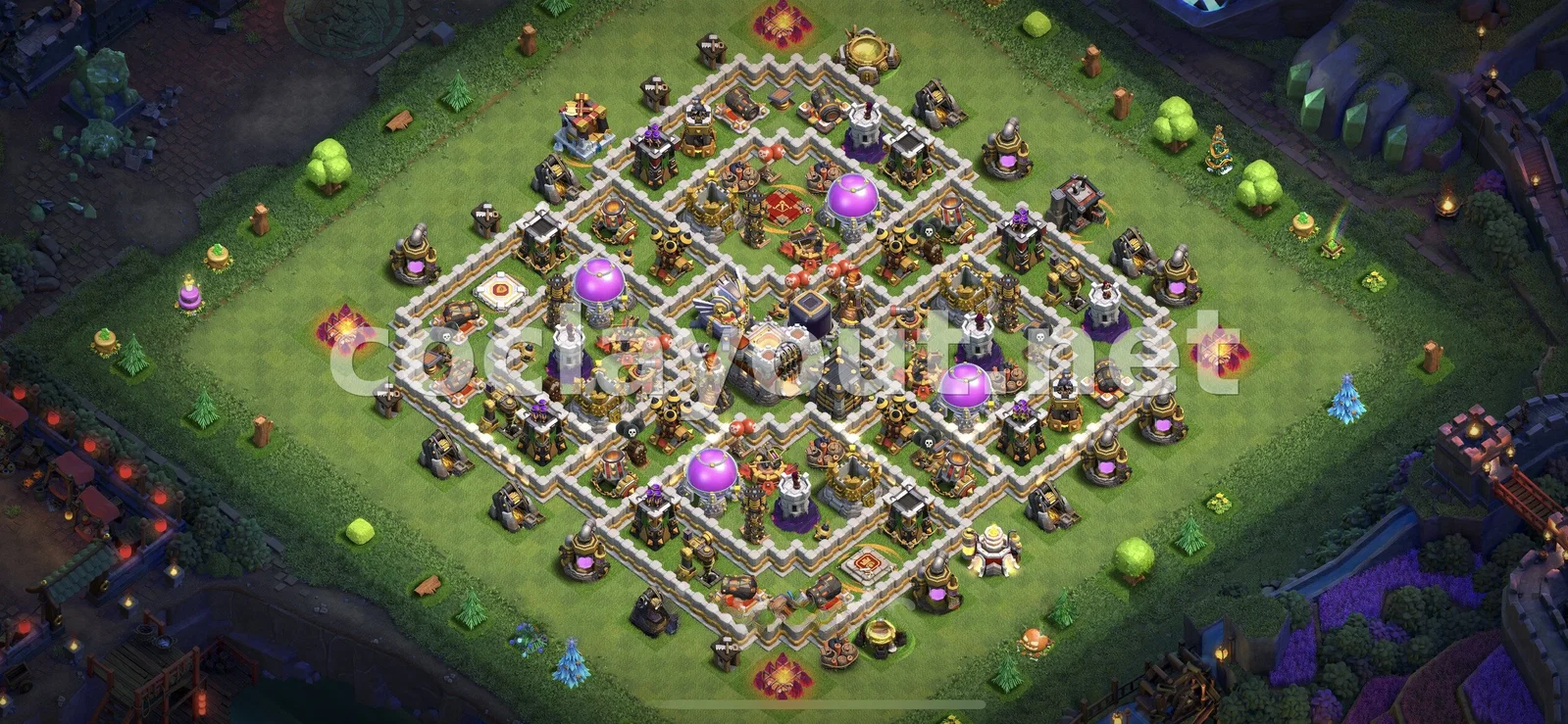 Assegura els teus Recursos amb la Base de Farming TH11 – previsualització del disseny TH11