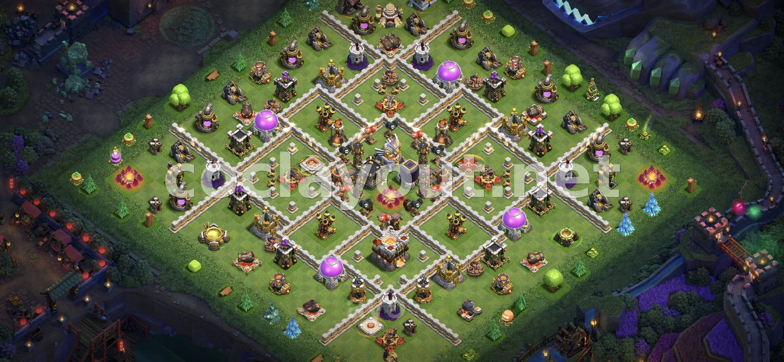 Base de Farming TH11 #28 – previsualització del disseny TH11