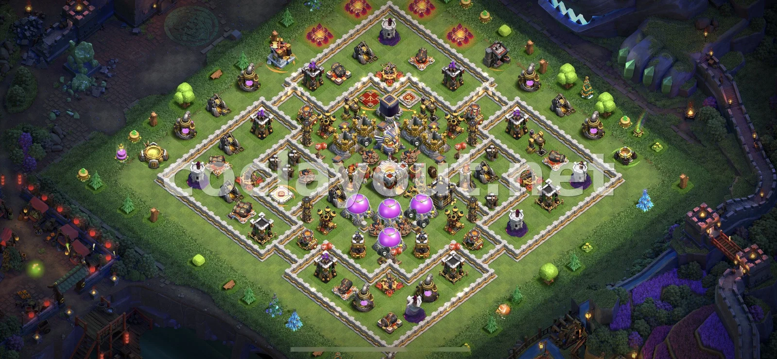 Base de Farming TH11 #27 – previsualització del disseny TH11