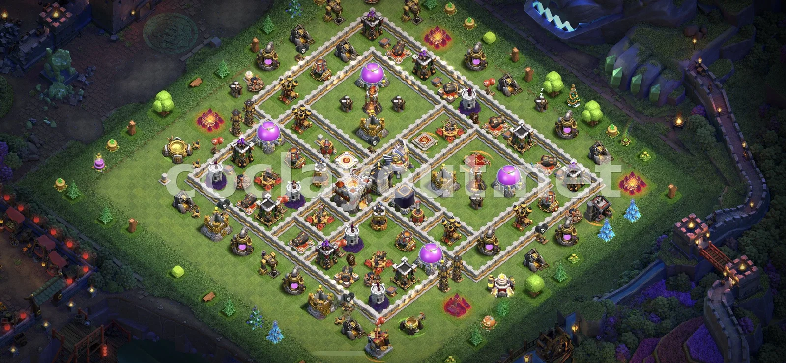 Millor Estratègia de Base de Farming TH11 – previsualització del disseny TH11