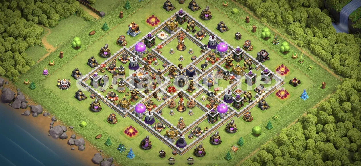 Protege tus recursos con diseño de farming TH11 – vista previa del diseño TH11