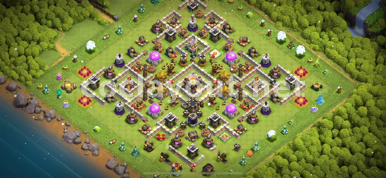Base de Farming TH11 #13 – previsualització del disseny TH11