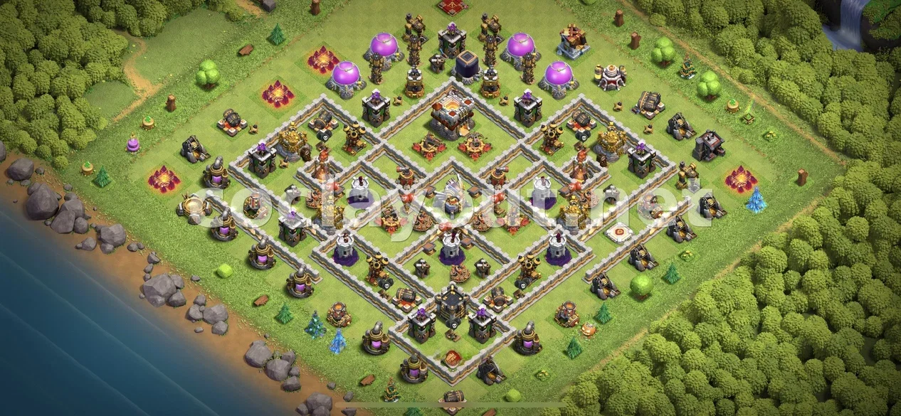 Diseño de Farming TH11 Eficiente – vista previa del diseño TH11