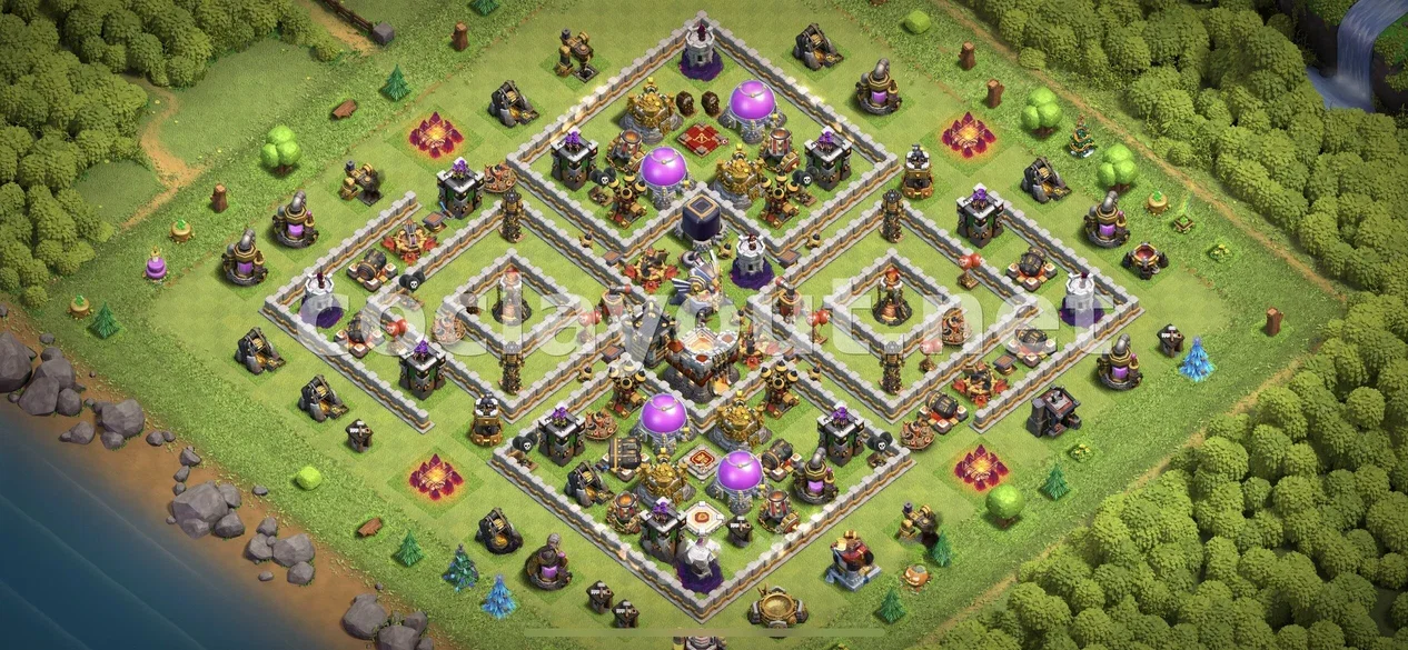 Estrategia Efectiva para Diseño de Farming TH11 – vista previa del diseño TH11