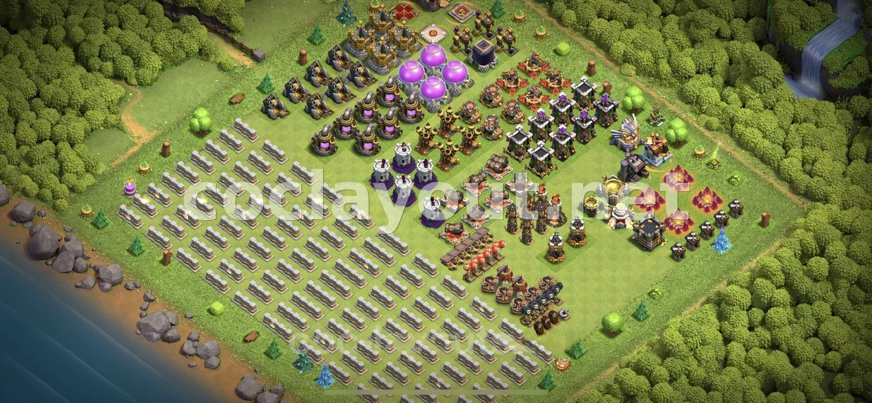 优化你的 TH11 混合阵型 – TH11 布局预览
