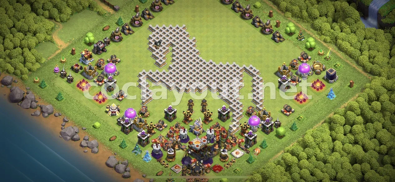 利用 TH11 混合阵型 提升你的防御 – TH11 布局预览