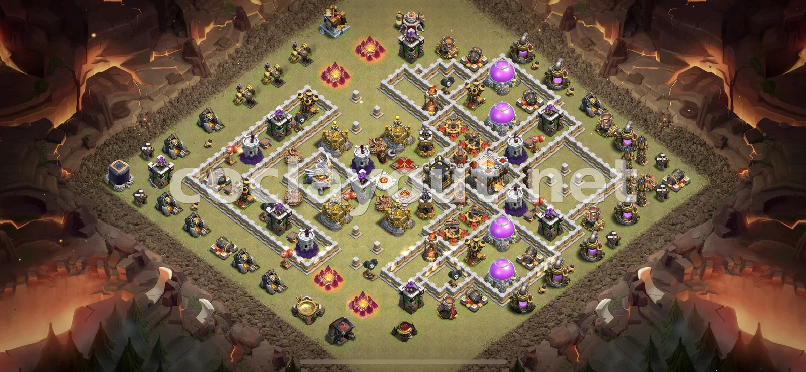 Protégez votre village avec la base de guerre TH11 – aperçu du plan TH11