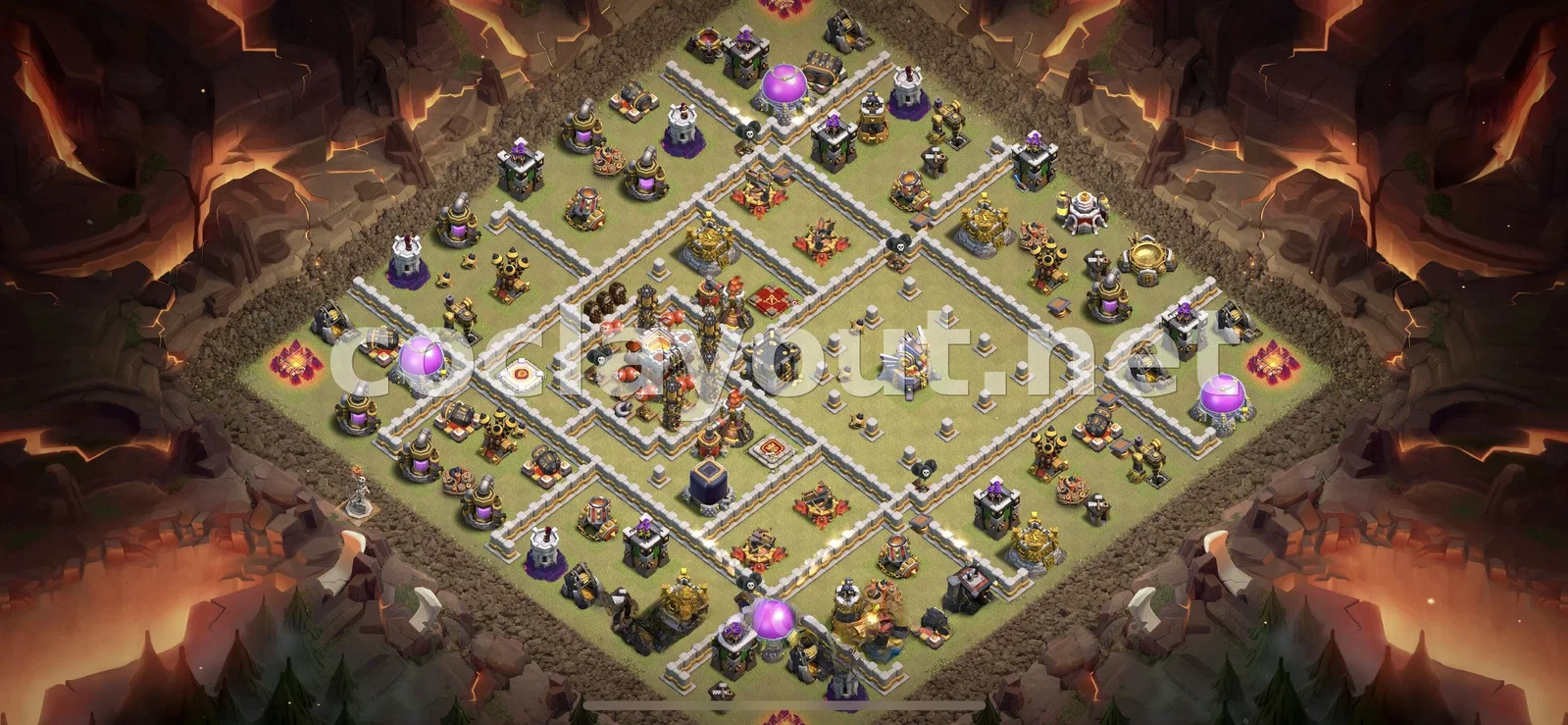 Protégez votre village avec la base de guerre TH11 – aperçu du plan TH11