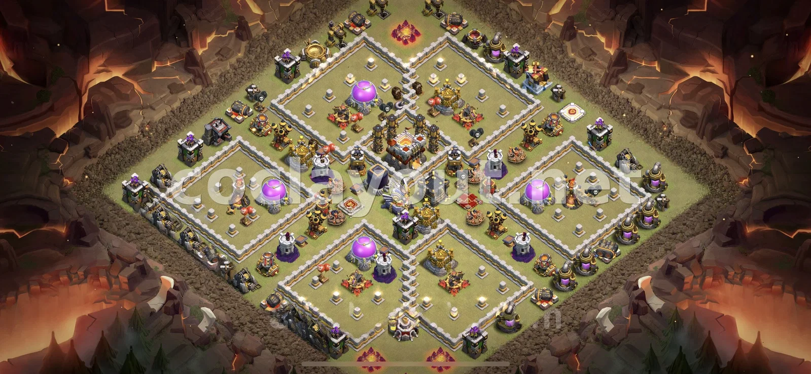 Stratégie de base de guerre TH11 efficace – aperçu du plan TH11