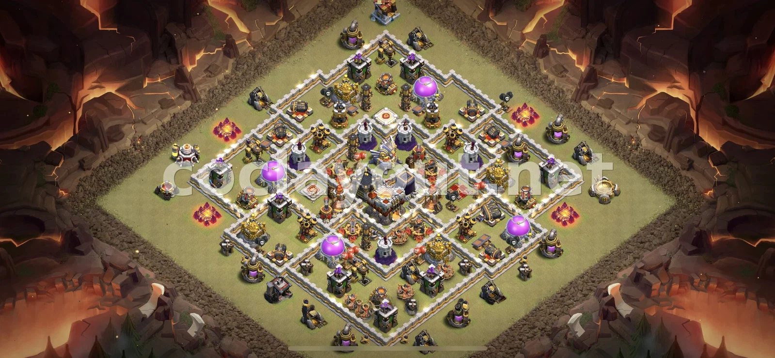 Эффективная база для войны TH11 – превью расстановки TH11