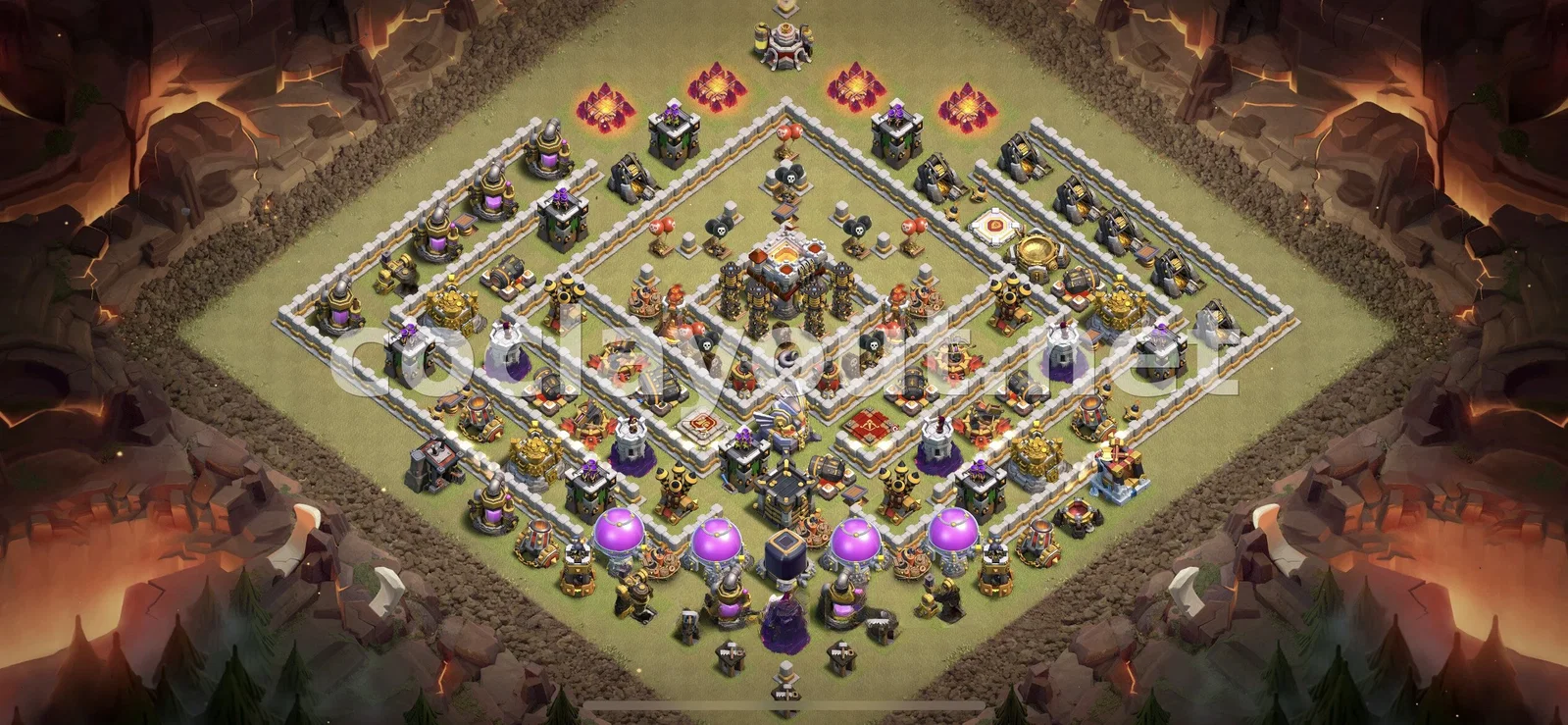 Base de Guerre TH11 #196 – aperçu du plan TH11