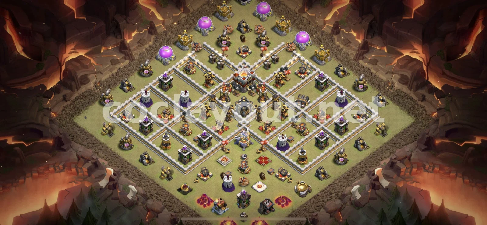 Эффективная база для войны TH11 – превью расстановки TH11