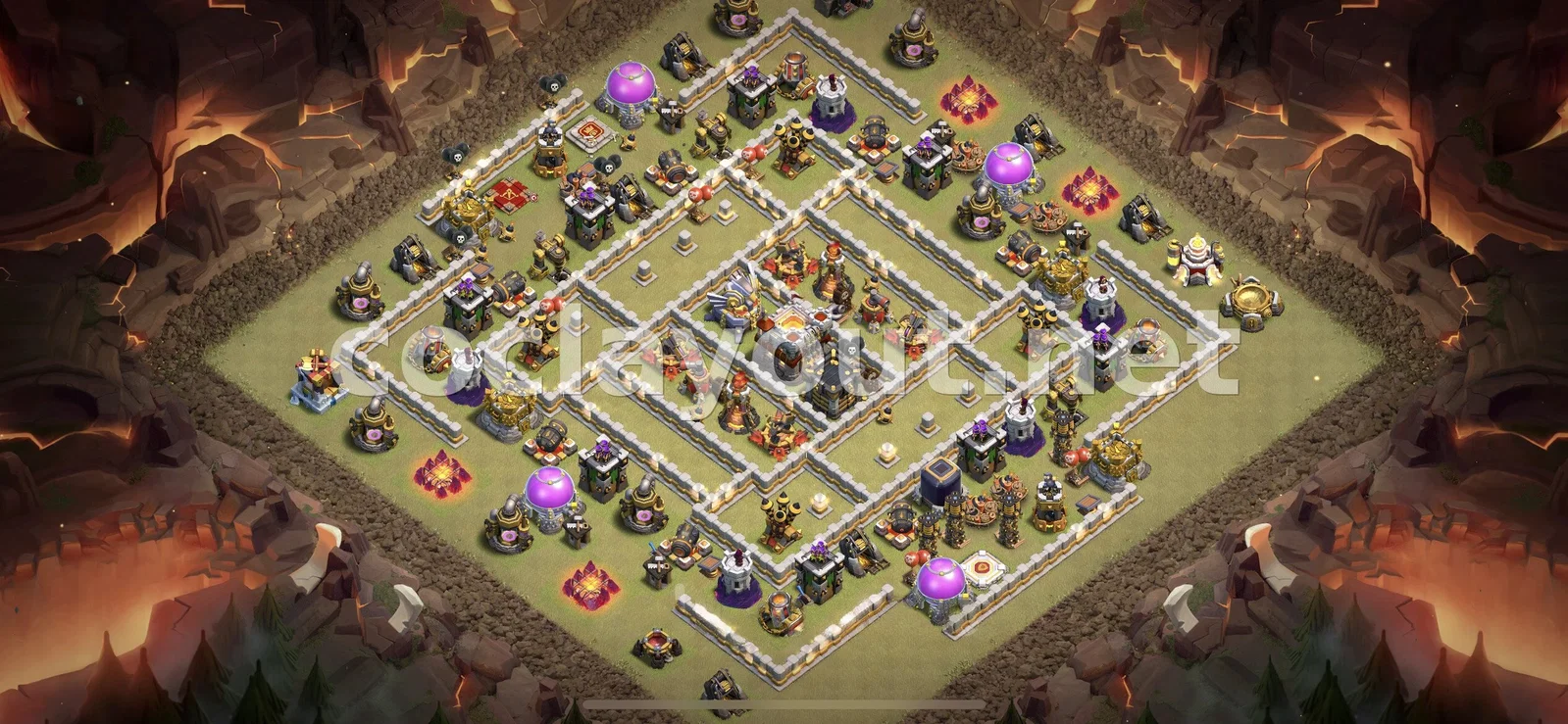 Эффективная база для войны TH11 – превью расстановки TH11