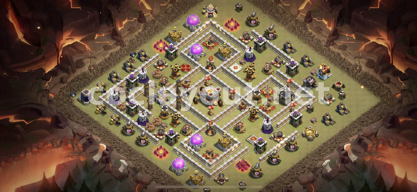 Эффективная база для войны TH11 – превью расстановки TH11