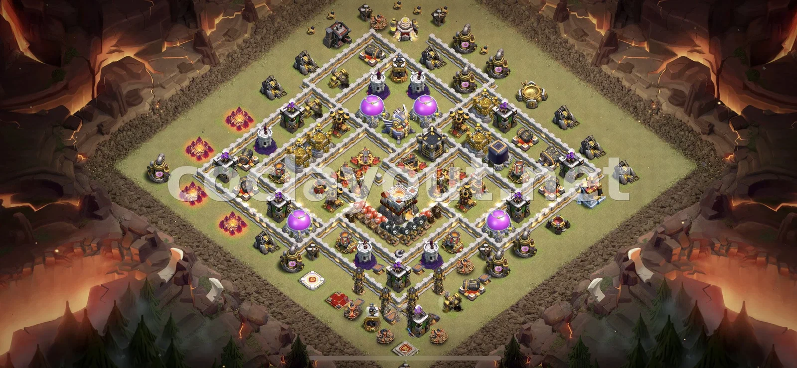 Эффективная база для войны TH11 – превью расстановки TH11