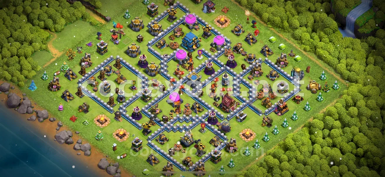 Guide to TH12 Hybrid Base Layout – TH12 layout preview