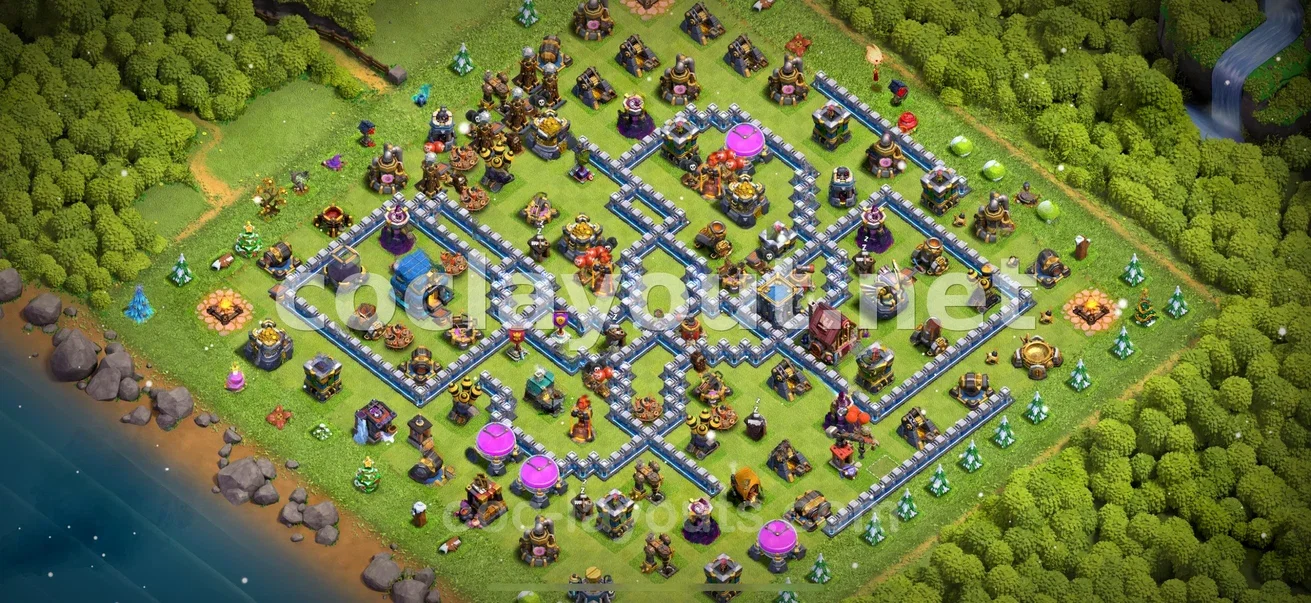 Strengthen Your Defense with TH12 Hybrid Base – TH12 layout preview