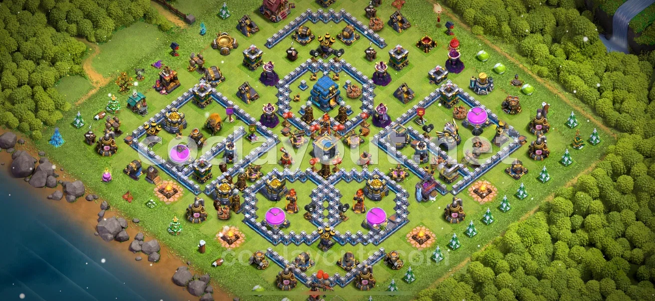 Balanced TH12 Hybrid Base Layout – TH12 layout preview