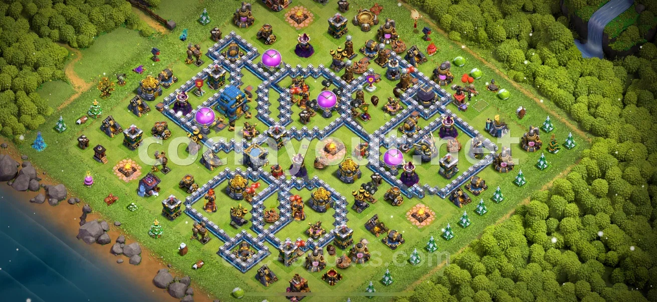 Strengthen Your Defense with TH12 Hybrid Base – TH12 layout preview