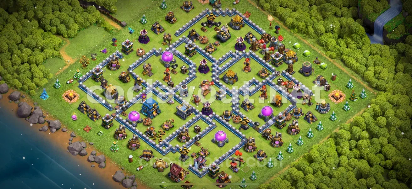 Enhance Your Village with TH12 Hybrid Base – TH12 layout preview