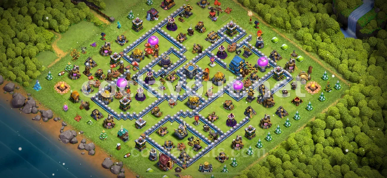 Effective Hybrid Base TH12 #28 – TH12 layout preview