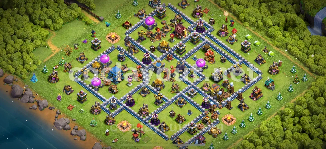 Protect Resources with TH12 Hybrid Base – TH12 layout preview