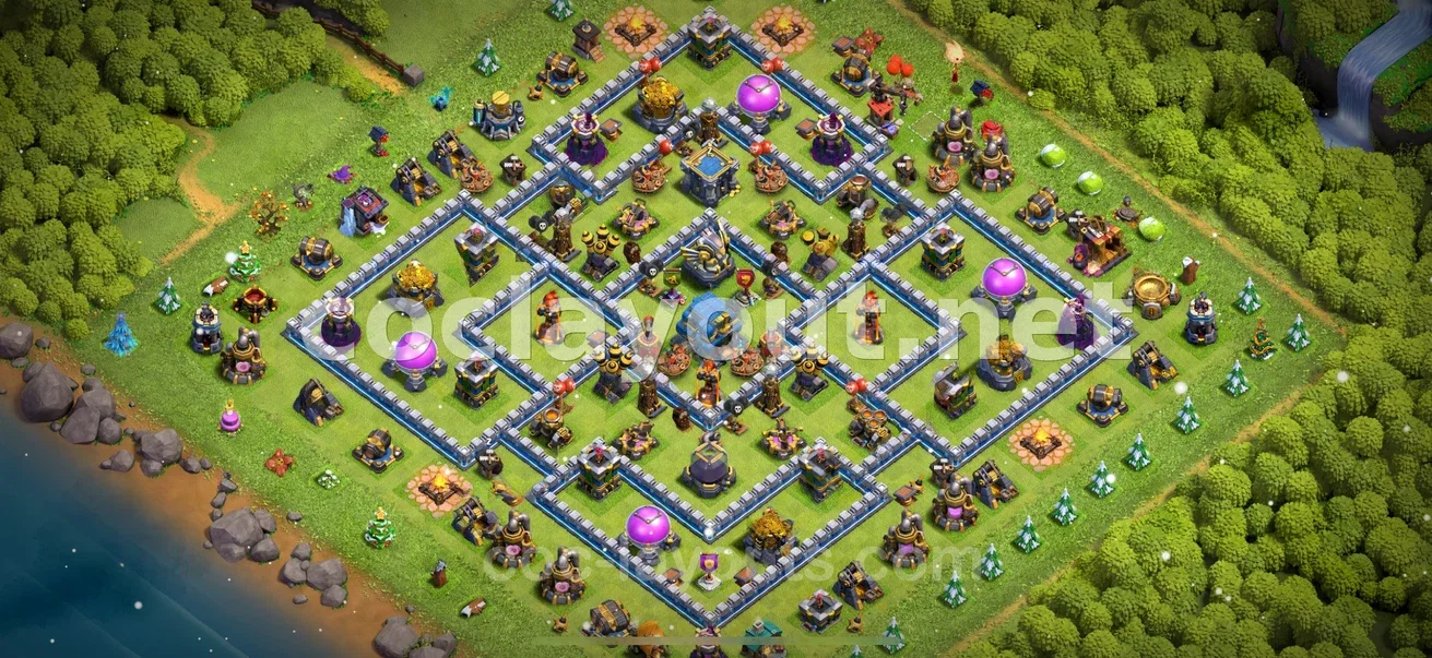 TH12 Hybrid Base #18 – TH12 layout preview