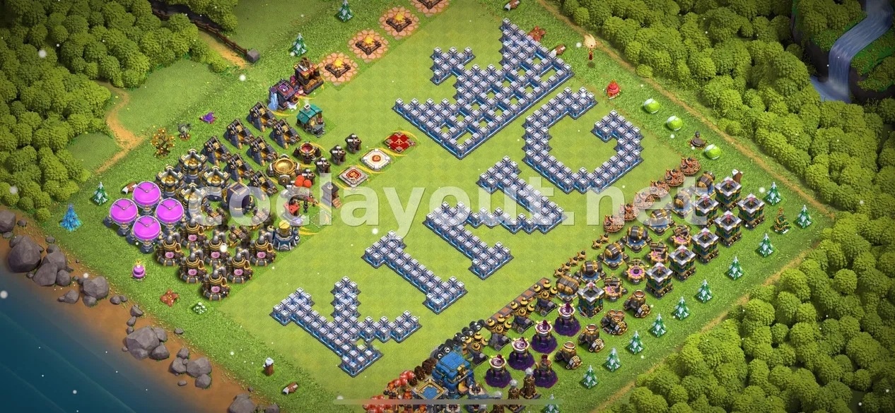 Strategic Hybrid Base Layout for TH12 – TH12 layout preview
