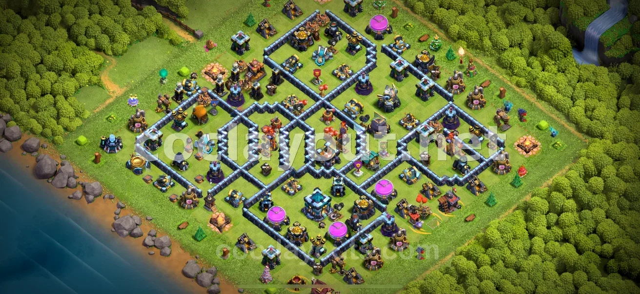 Boost Your Strategy with TH13 Hybrid Base – TH13 layout preview