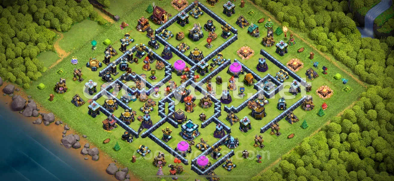 Fortalece tu Aldea con Diseño Híbrido TH13 – vista previa del diseño TH13