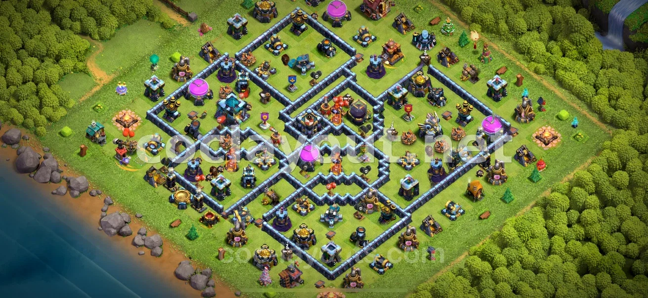 Fortalece Tu Defensa con el Diseño Híbrido TH13 – vista previa del diseño TH13
