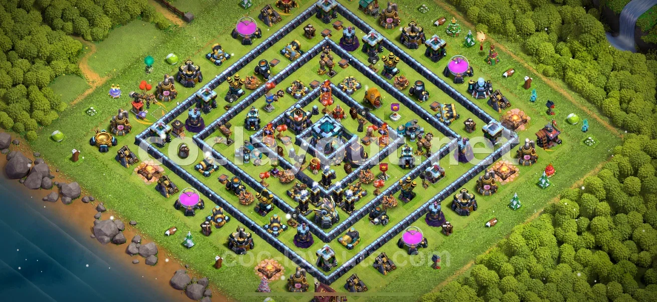 Strengthen Your Defense with TH13 Hybrid Base – TH13 layout preview