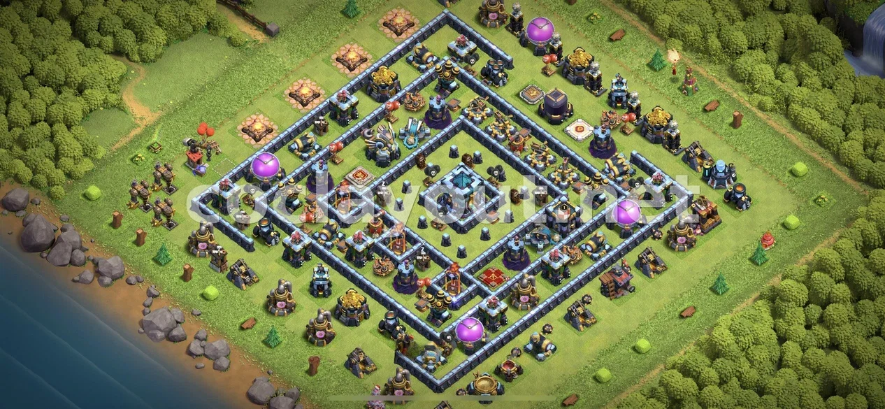 Millora el Teu Poble amb la Base Híbrida TH13 – previsualització del disseny TH13