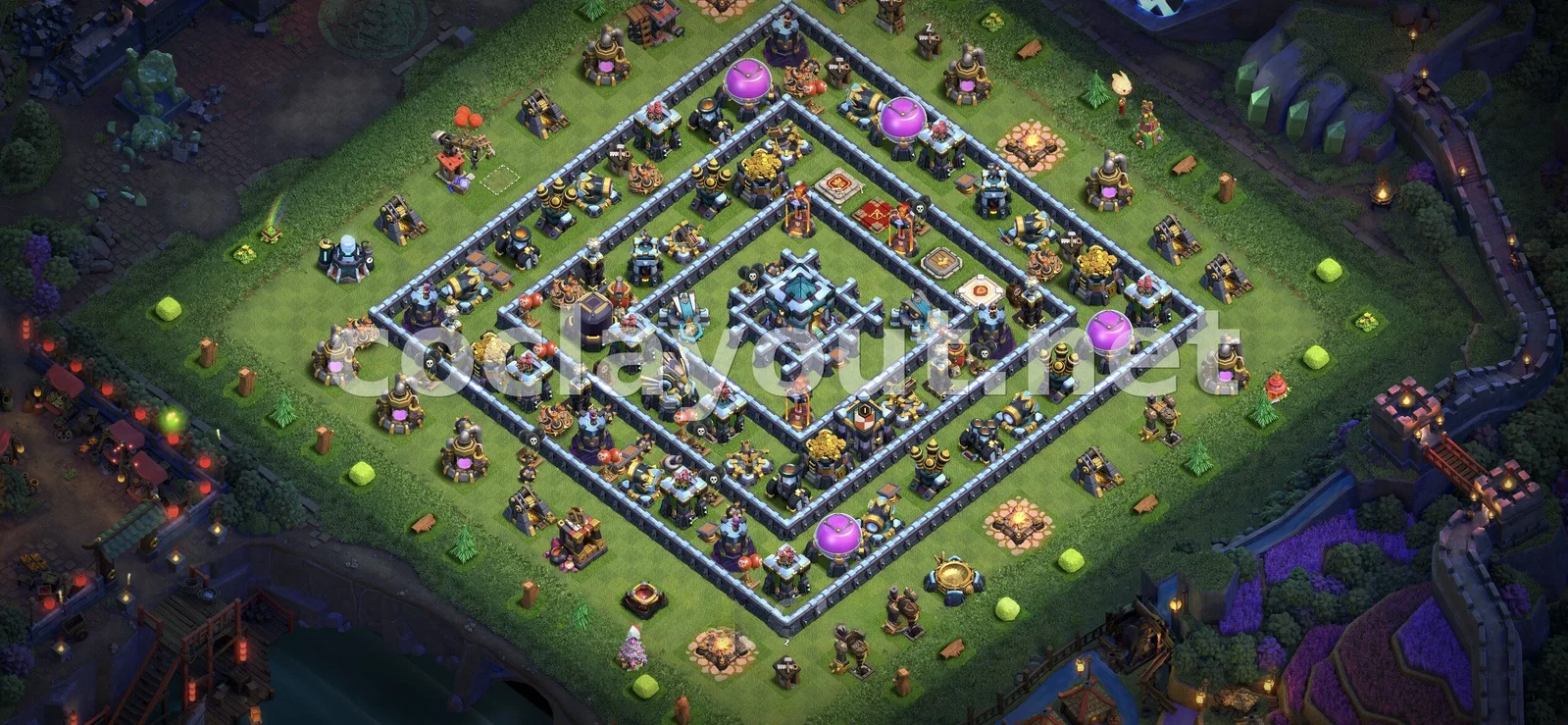 Strengthen Your Defense with a TH13 Hybrid Base – TH13 layout preview