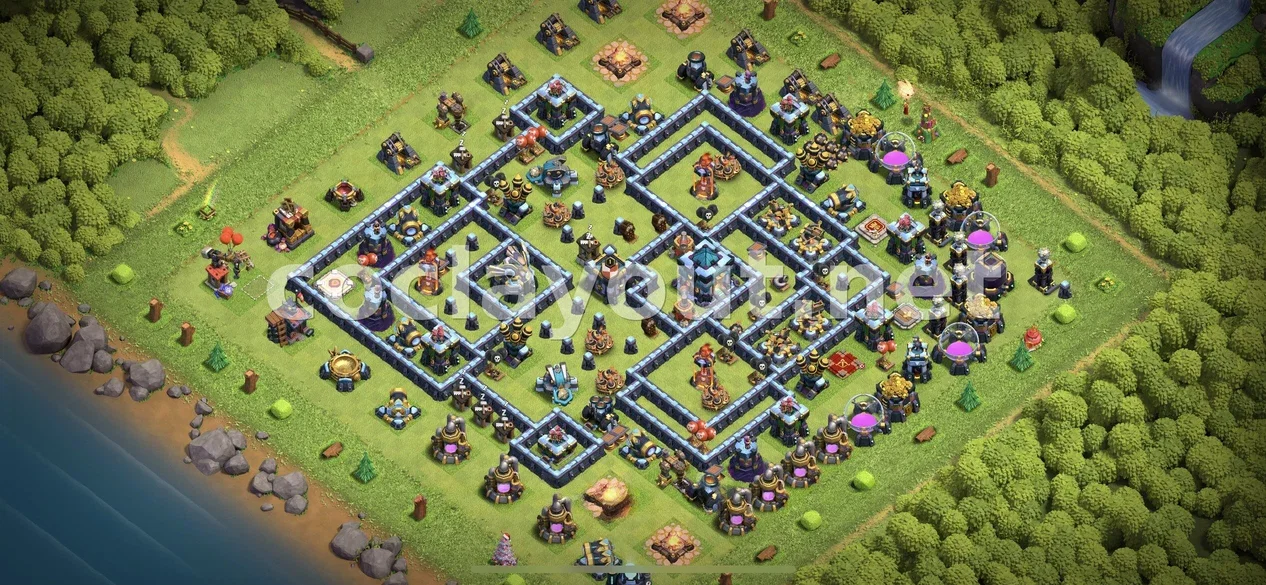 Aconsegueix la Victòria amb la Base Híbrida TH13 – previsualització del disseny TH13
