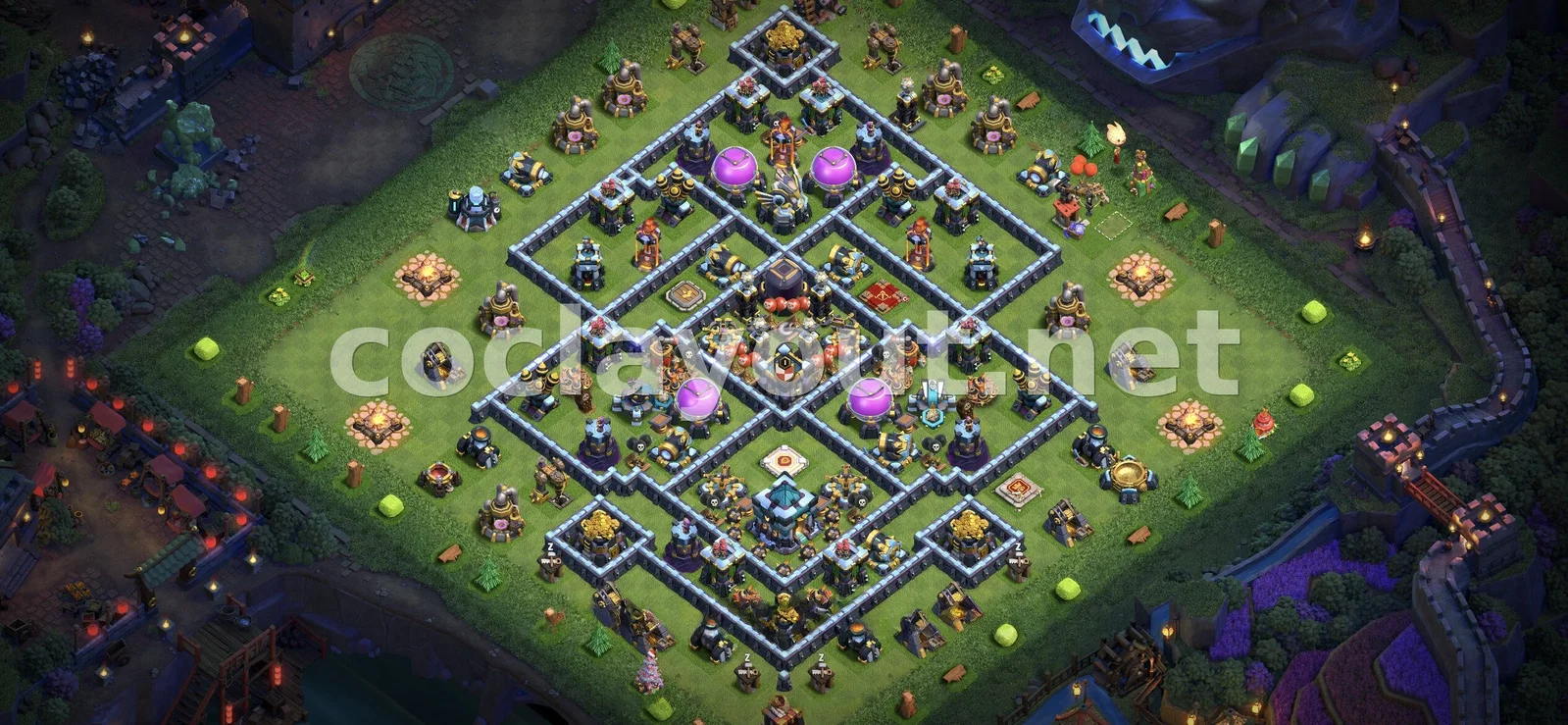 Millora el teu poble amb la base híbrida TH13 – previsualització del disseny TH13