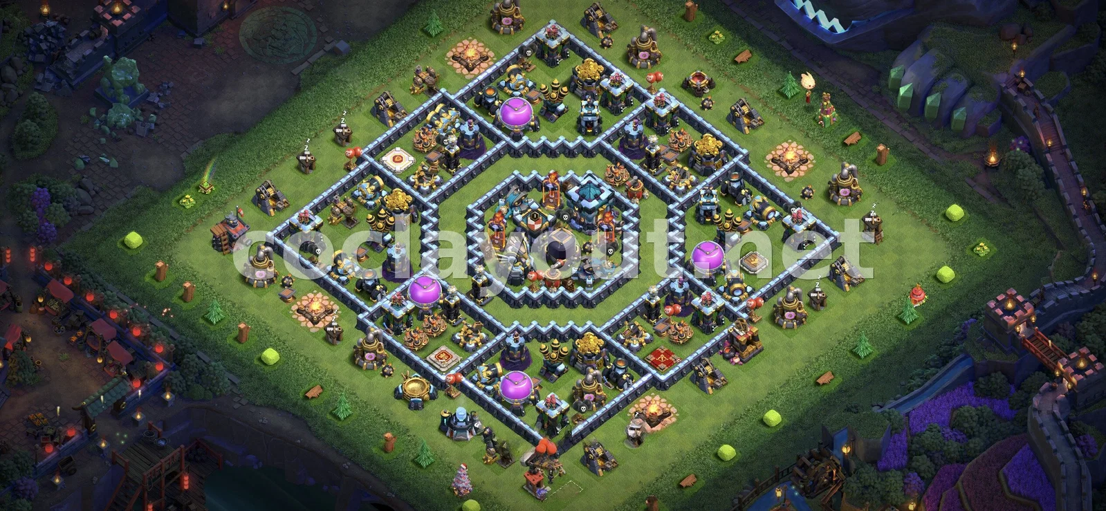Millora el teu poble amb la base híbrida TH13 – previsualització del disseny TH13