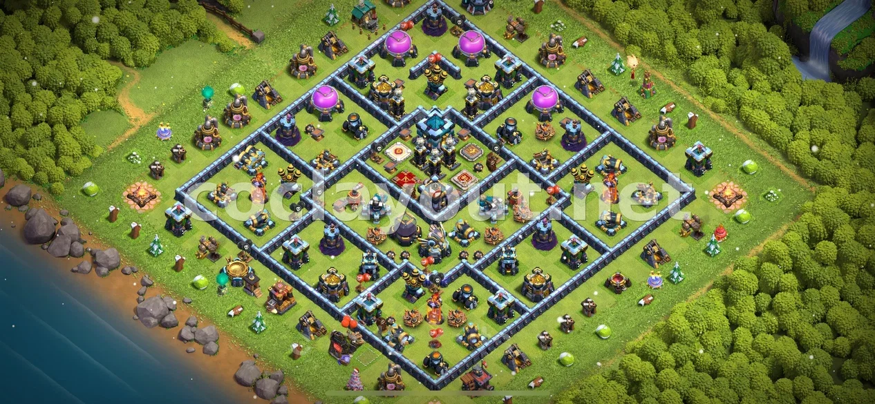 Millora el Teu Poble amb la Base Híbrida TH13 – previsualització del disseny TH13