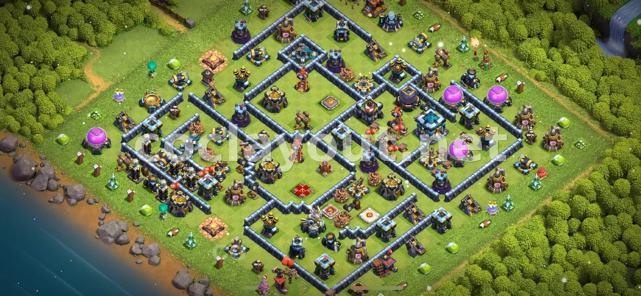 Strengthen Your Village with TH13 Hybrid Base – TH13 layout preview