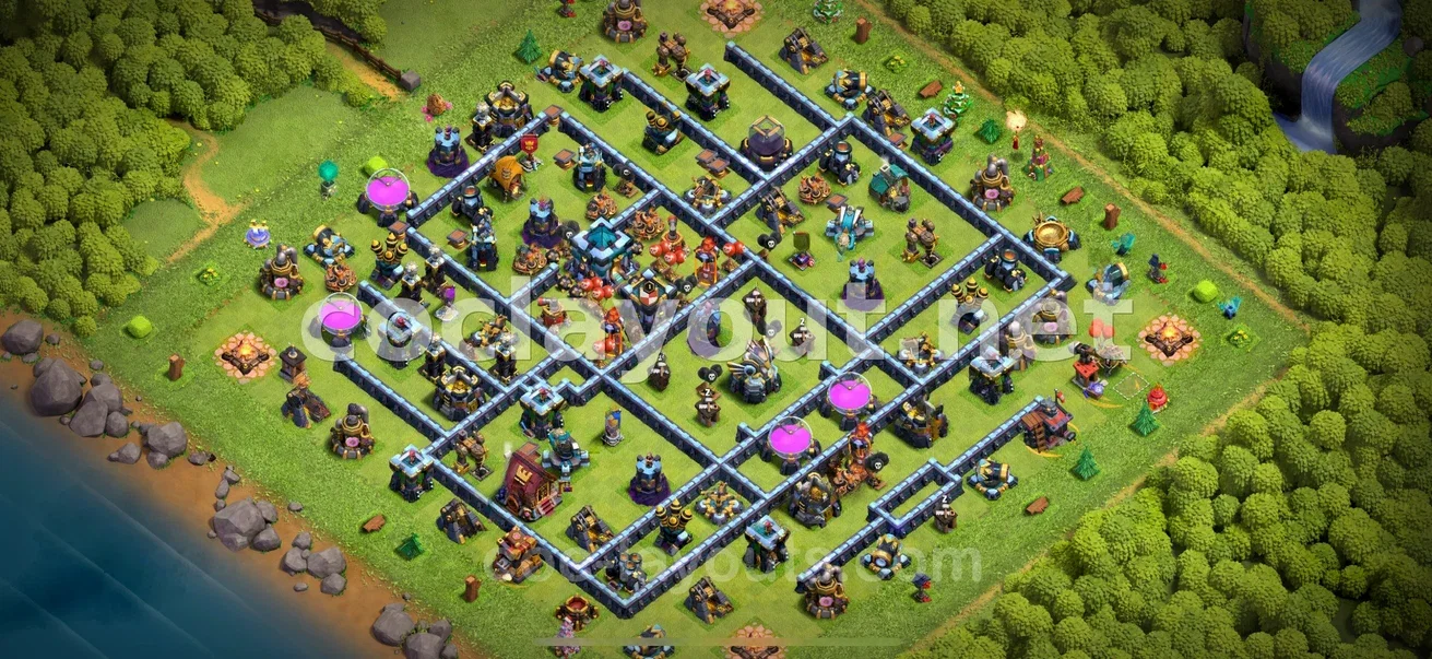 Strengthen Your Defense with TH13 Hybrid Base – TH13 layout preview