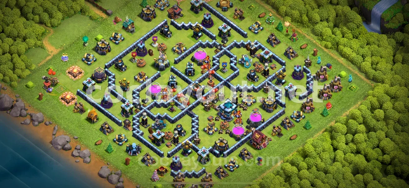 Effective Hybrid Base for TH13 – TH13 layout preview