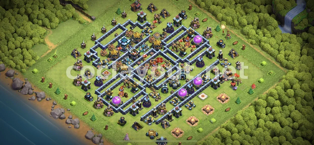 TH13 Farming Base to Secure Your Loot – TH13 layout preview