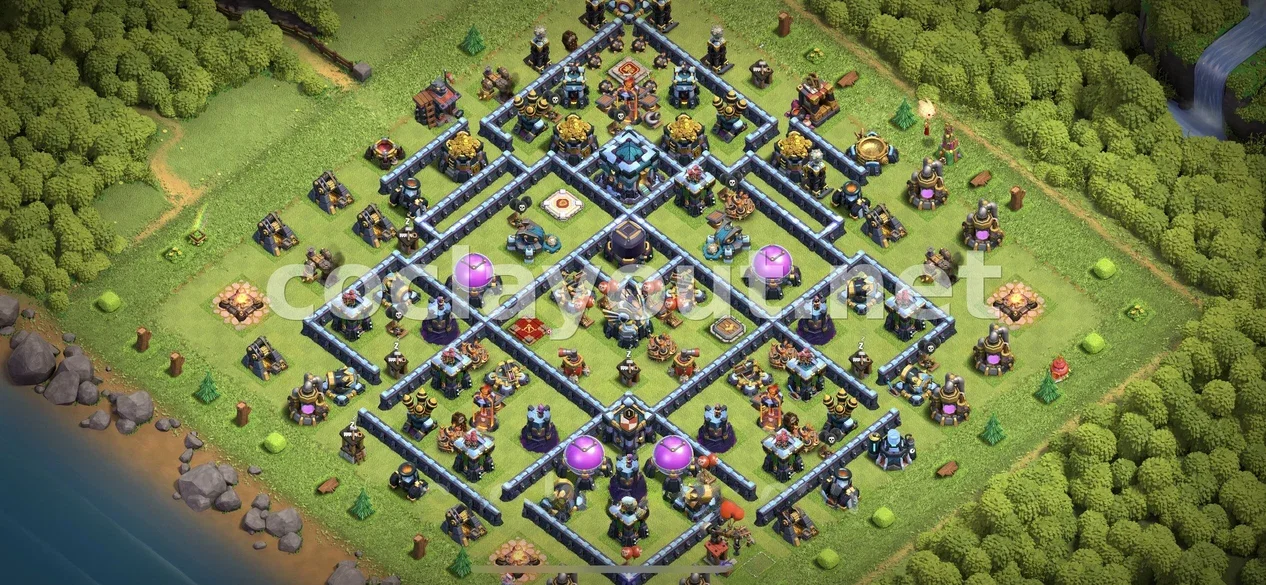 Efficient TH13 Farming Base Layout – TH13 layout preview