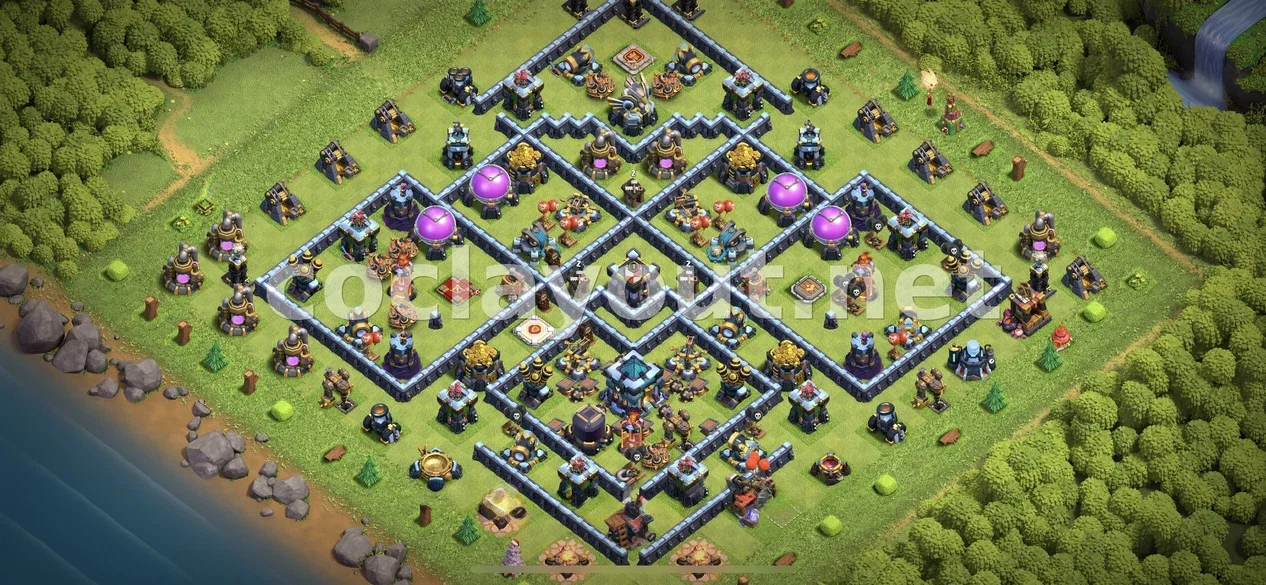 Effective TH13 Farming Base – TH13 layout preview