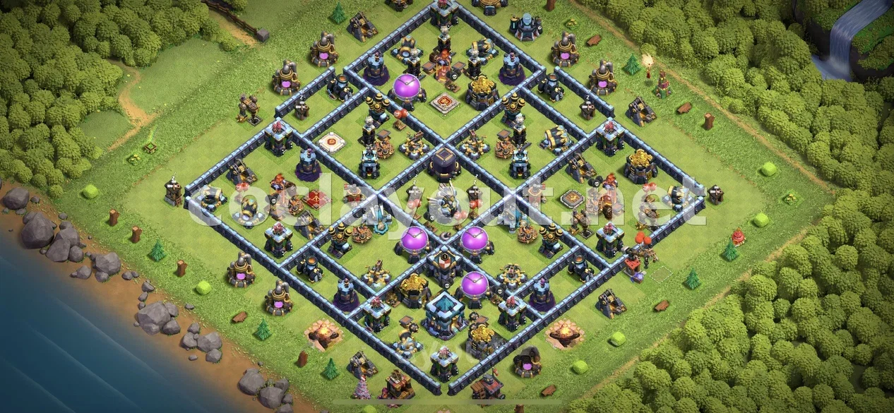 TH13 Farming Base to Secure Your Resources – TH13 layout preview