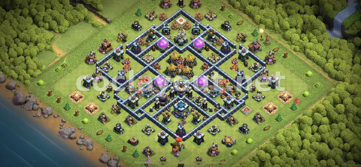 Effective TH13 Farming Base – TH13 layout preview