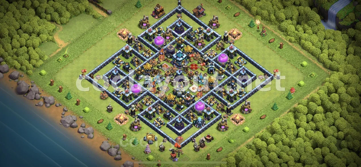 Secure Your Resources with TH13 Farming Base – TH13 layout preview