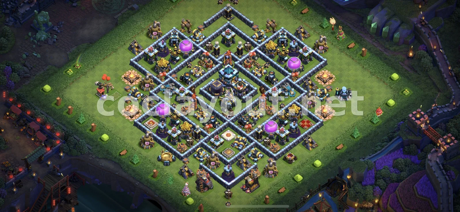 TH13 Farming Base #41 – TH13 layout preview